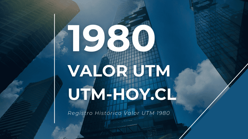 Valor histórico de la UTM del año 1980