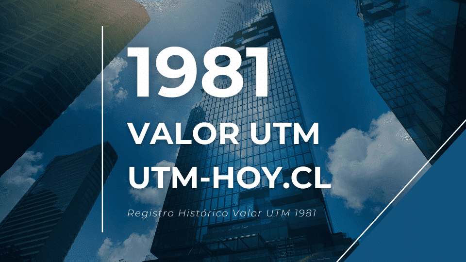 Valor histórico de la UTM del año 1981