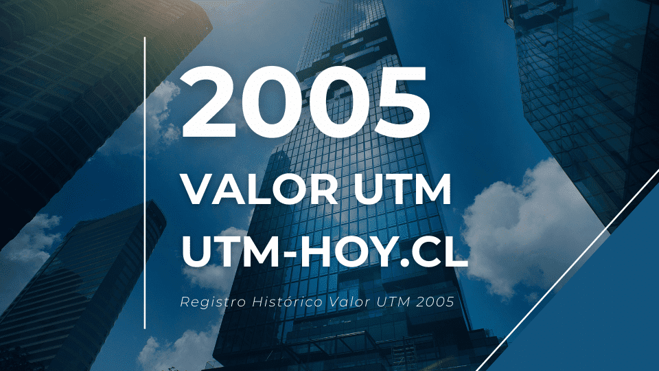 Valor histórico de la UTM del año 2005