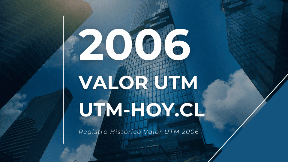 Valor histórico de la UTM del año 2006