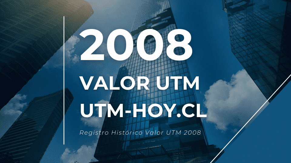 Valor histórico de la UTM del año 2008