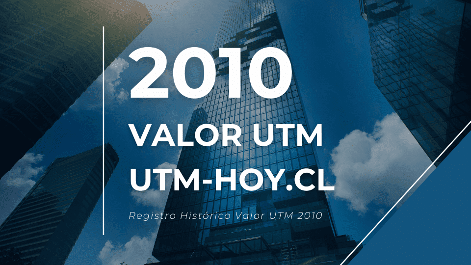 Valor histórico de la UTM del año 2010