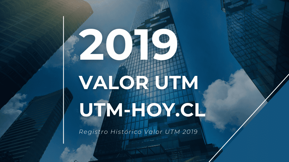 Valor histórico de la UTM del año 2019